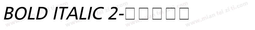 BOLD ITALIC 2字体转换